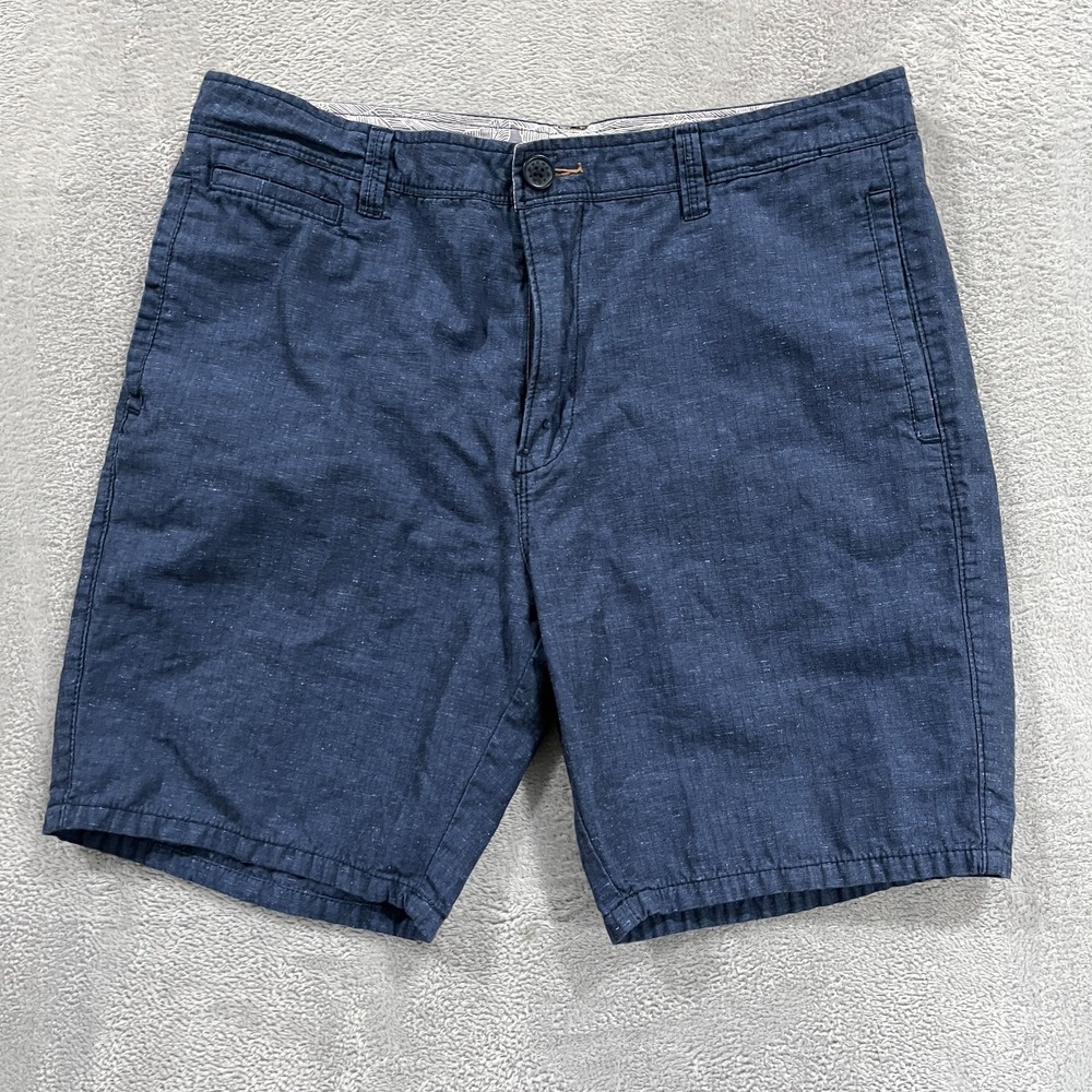 Howe Travel Shorts Men 34 Blue tretch Chino Preppy Casual Speckeld